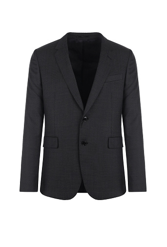 Male classic blazer on isolated background. Men's black jacket