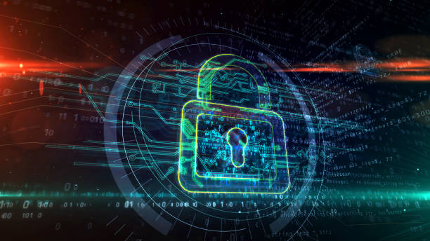 istock Padlock cyber security symbol abstract 3d illustration 1288606517