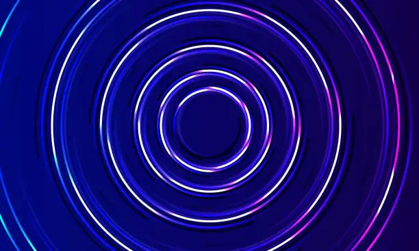 Vector illustration of Round Circling Abstract Background