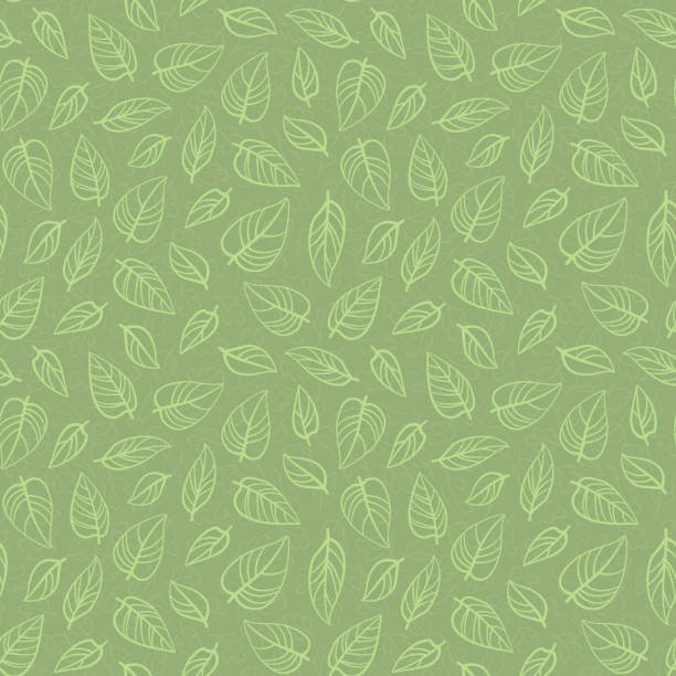 Vector seamless pattern with falling leaves; for greeting cards, wrapping paper, posters, banners, packaging. Vector seamless pattern with falling leaves. foliate pattern stock illustrations