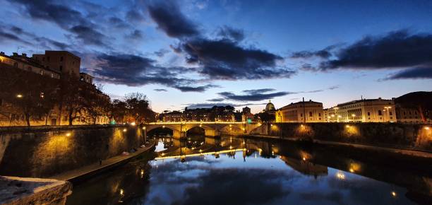 istock River View at dusk in Rome 1288618839