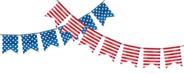 istock Beautiful pattern with the colors of the American Flag 1288619658