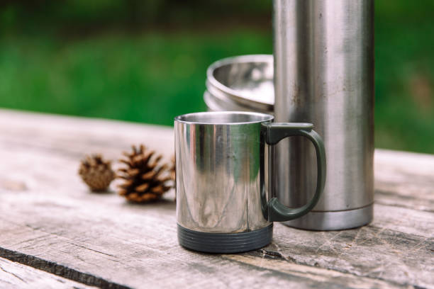 istock time for adventures - set of expedition camping equipment. 1288624450