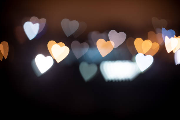 istock Golden heart bokeh background 1288627453