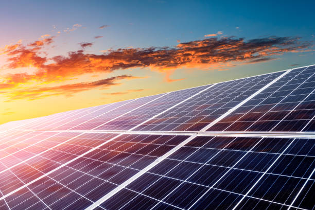 Solar power panels and natural landscape in sunny summer,China Solar power panels and natural landscape in sunny summer, Asia brics photos stock pictures, royalty-free photos & images