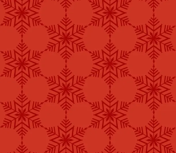 Vector illustration of Christmas red seamless pattern