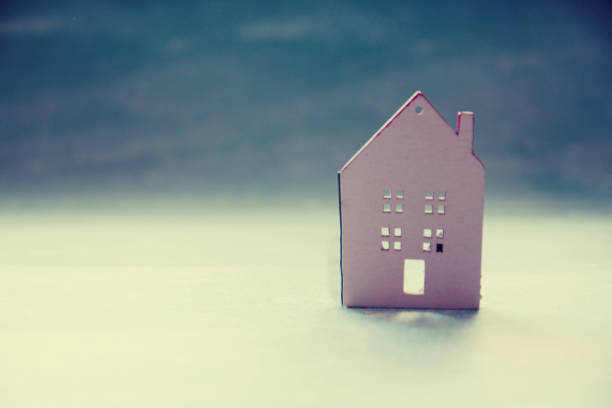 istock stylized image of a house close up, Wood House Model 1288640208