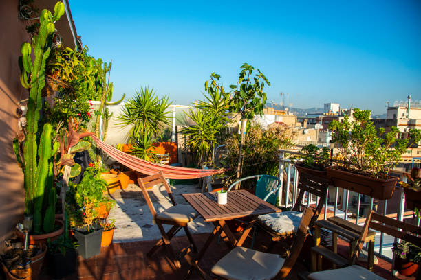 istock Balcony life in Barcelona, Spain. 1288643863