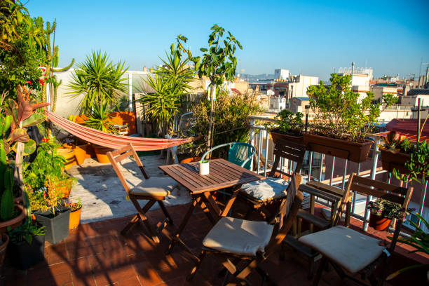 istock Balcony life in Barcelona, Spain. 1288643967