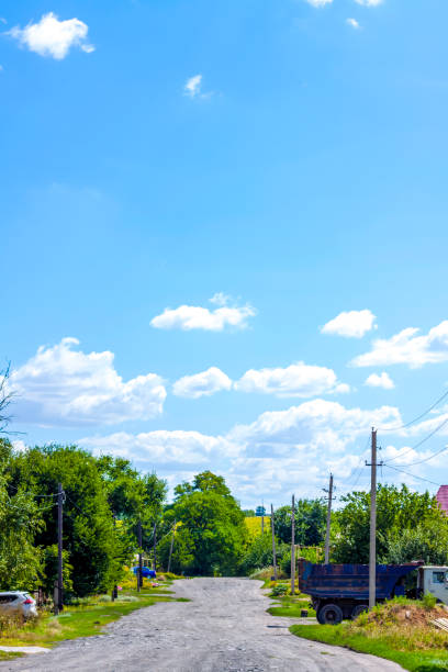 istock Rural landscape with beautiful sky and field. 1288644055