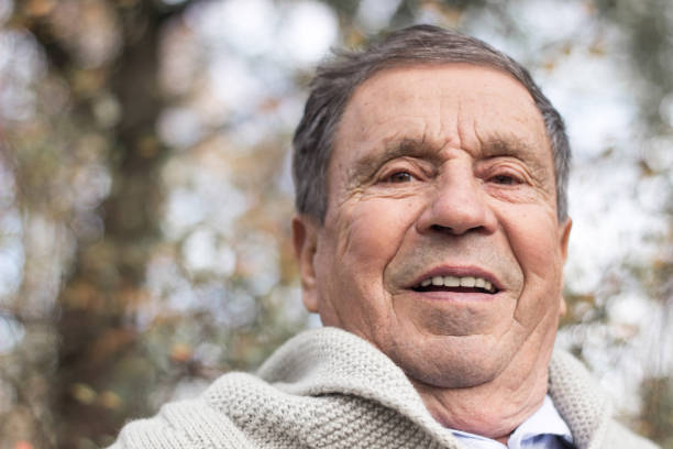 istock Portrait of senior man smiling 1288647101
