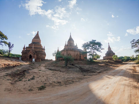 Ancient temples in Bagan archeological zone, Myanmar
