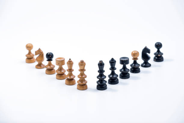 istock Old Chess Set - Full Set of 12 pieces 1288652676