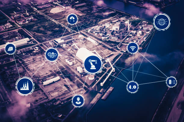 istock Industry 4.0 technology concept - Smart factory for fourth industrial revolution 1288653639