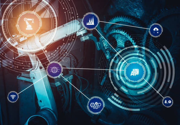 istock Industry 4.0 technology concept - Smart factory for fourth industrial revolution 1288653725