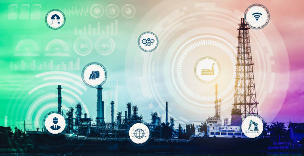 istock Industry 4.0 technology concept - Smart factory for fourth industrial revolution 1288654032