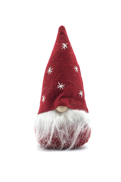 istock red traditional christmas  gnome on white background 1288654161