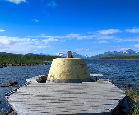 Three-Country Cairn in north Scandinavia
