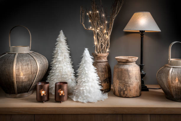 istock Cozy Christmas, winter and New Year interior decoration. 1288672595