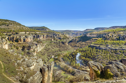 Vista del cañón del río Huecar, España photo