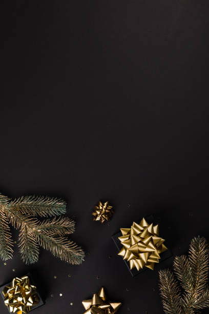 istock Christmas Flat Lay Background.New Year composition. 1288673967