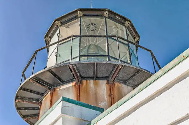 Photo of Beautiful Point Fresnel Lighthouse from Below