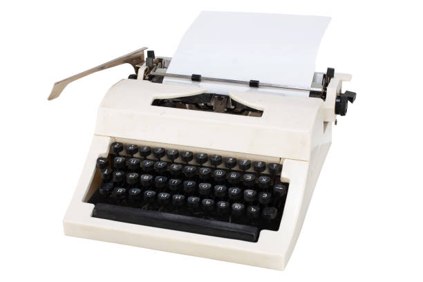 istock White typewriter with cyrillic keyboard layout USSR era isolated on white 1288680558