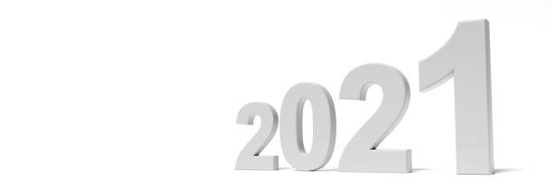 istock Happy New Year Background. Start in 2021. 3D illustration 1288680654