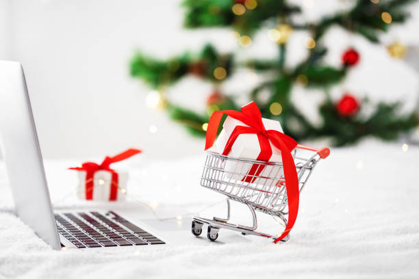 istock Christmas online shopping concept. 1288688853