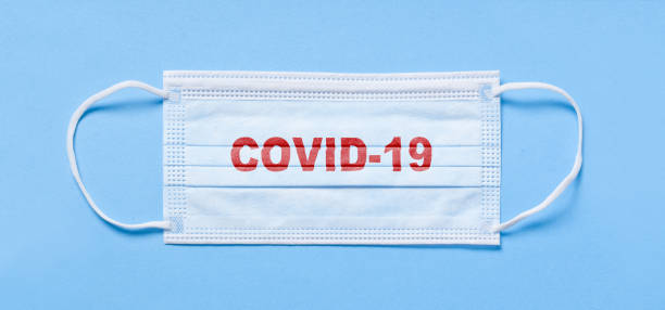 istock Medical disposable mask for protection. Surgical mask. 1288689977