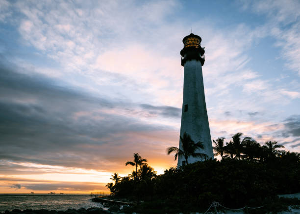 istock Lighthouse tower at end of Bill Baggs State Park, Key Biscayne 1288691861