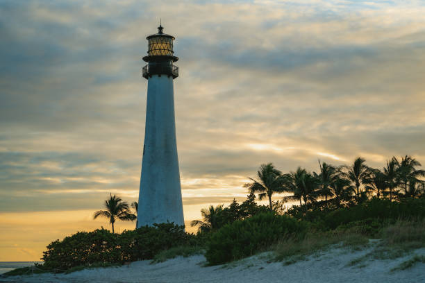 istock Lighthouse tower at end of Bill Baggs State Park, Key Biscayne 1288691952