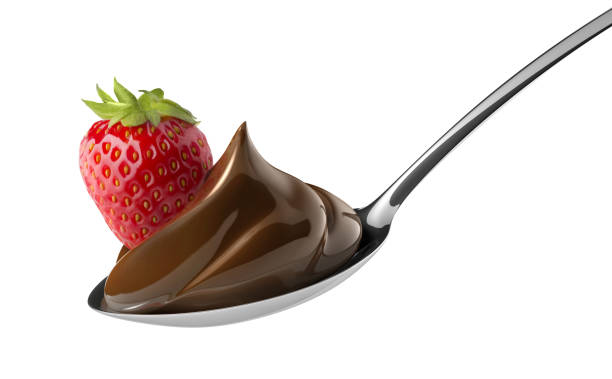 istock Dark chocolate cream and strawberry 1288695732