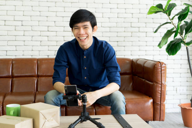 istock Social media influencer and business man work from home by laptop computer 1288695914