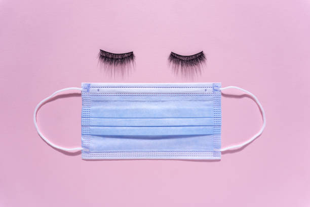 Beautiful lashes. stock photo