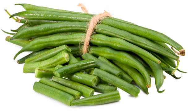 istock green beans isolated on white background. Clipping path and full depth of field 1288698065