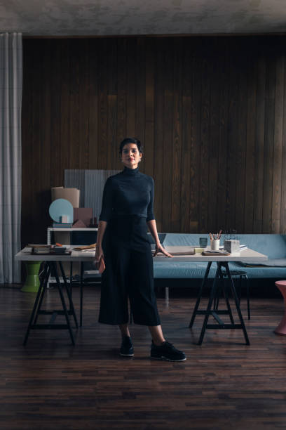 Portrait of an Architect at her Modern Spacious Studio