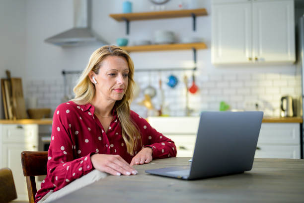 istock Mature woman having a video call 1288708162