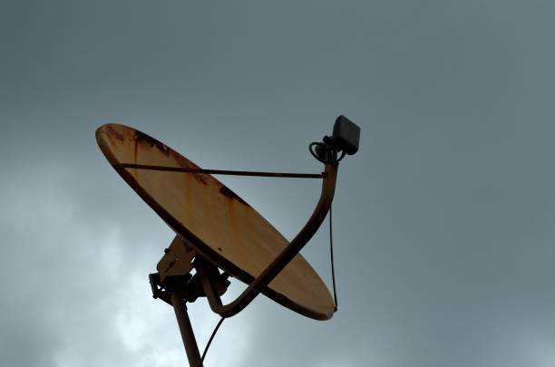 istock Receiving signal with satellite equipment 1288714834