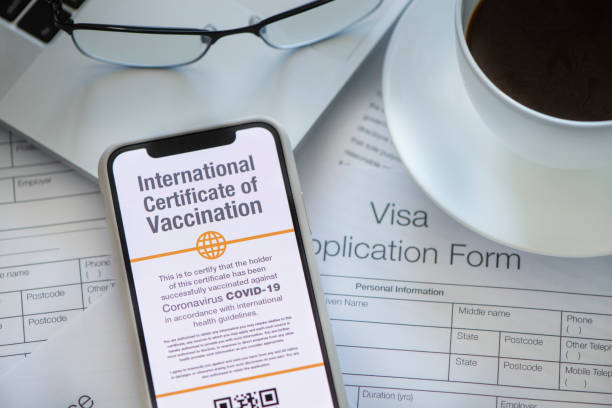 istock Digital International Certificate of Covid-19 Vaccination. 1288718901