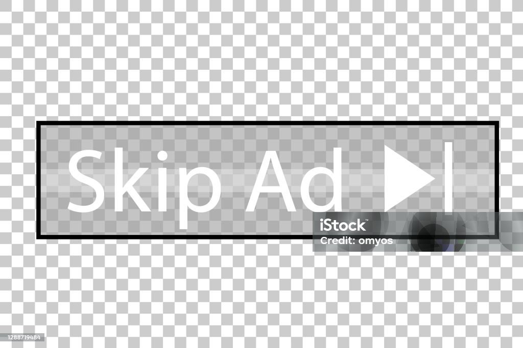 Skip Sign Transparent Vector Button Skip Ad At Transparent Effect Background Stock ...