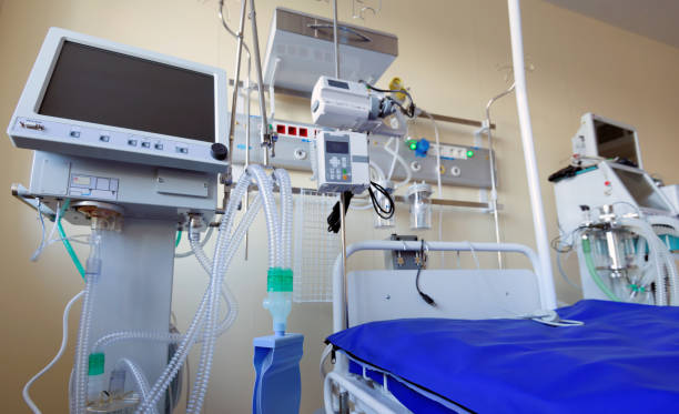istock Emergency Department. Intensive care unit, equipment, ventilation, oxygen. 1288720021