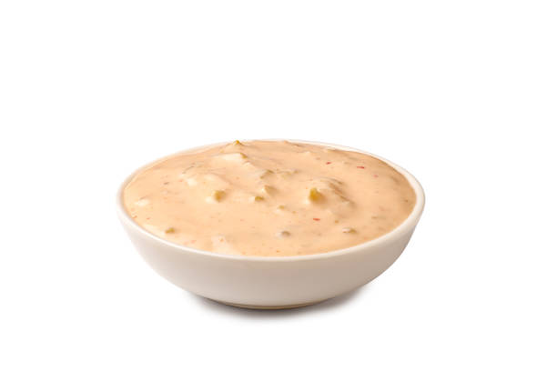 istock Bowl of tartar sauce on white 1288720984