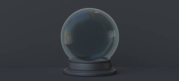 istock Abstract background glass ball 3D 1288725681