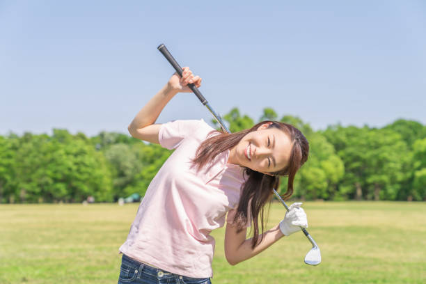 istock asian woman who golfs 1288732986