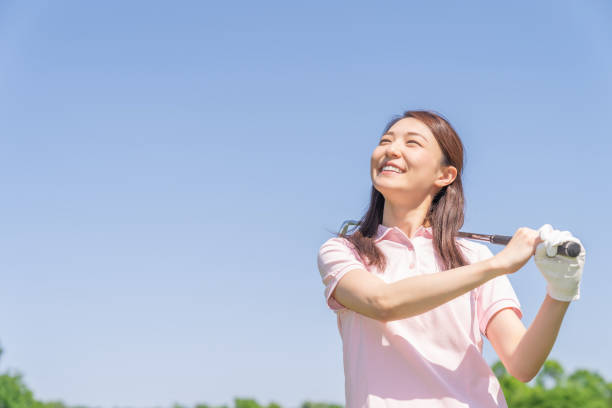 istock asian woman who golfs 1288733044