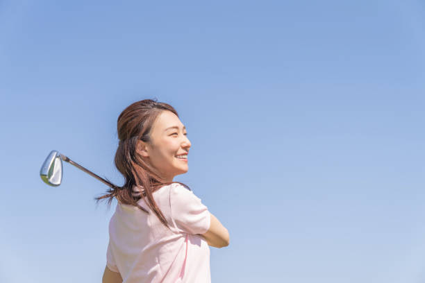 istock asian woman who golfs 1288733051