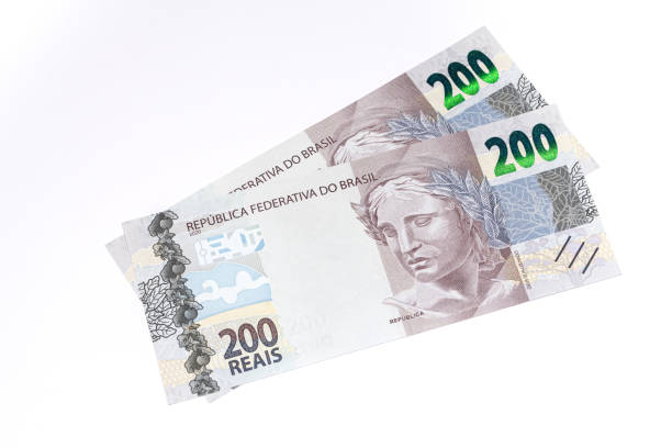 istock Newly launched 200 Reais brazilian note money bill 1288734183