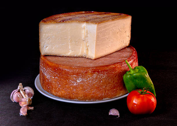 istock Cured spanish traditional cheese from La Palma 1288738894