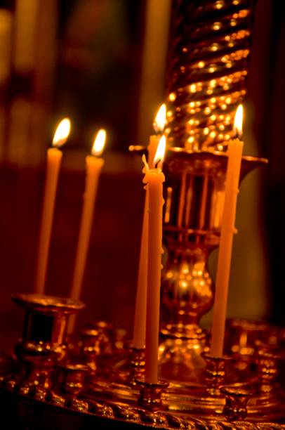 istock Candles in the church 1288738922
